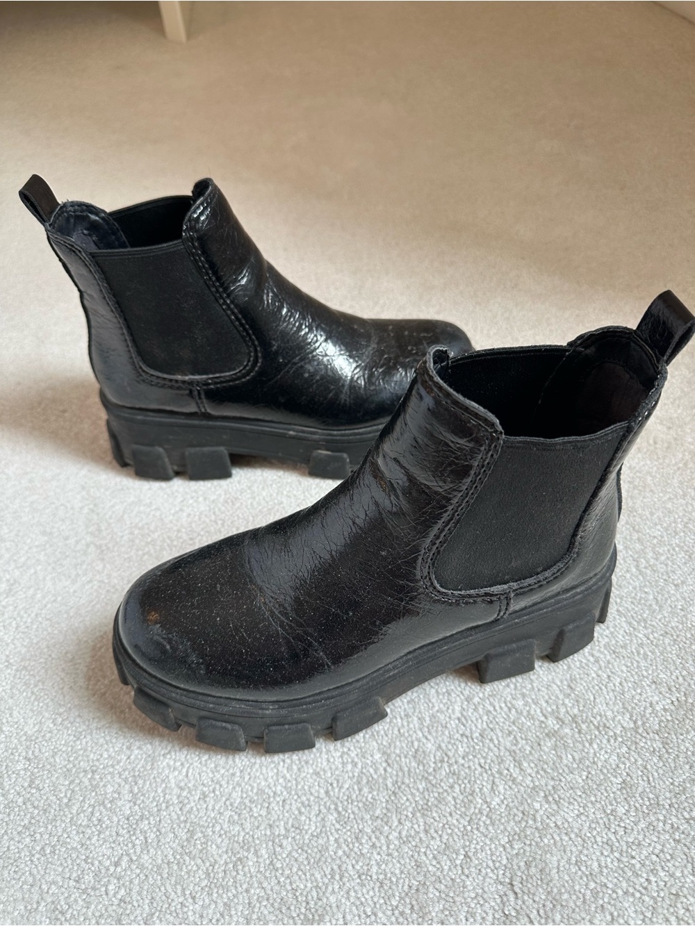 Circus by Sam Edelman Black Chunky Chelsea Booties